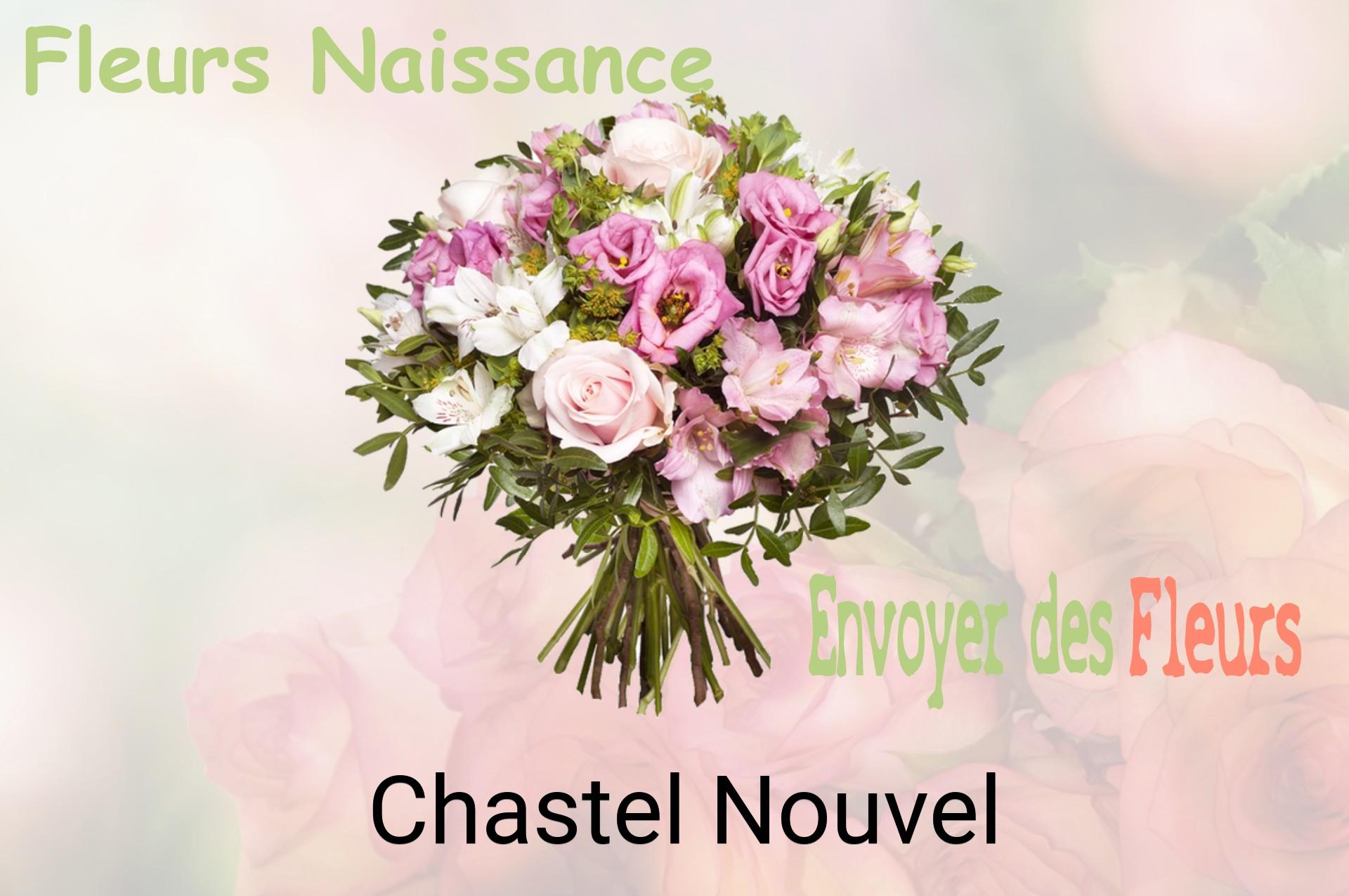 Bouquet de fleurs de naissance livré à Chastel-Nouvel